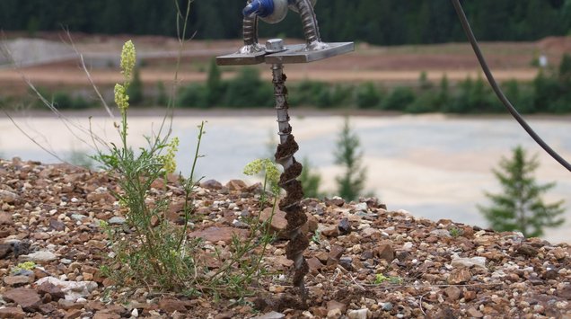 Solarausziehversuche finden auf dem Bild statt.